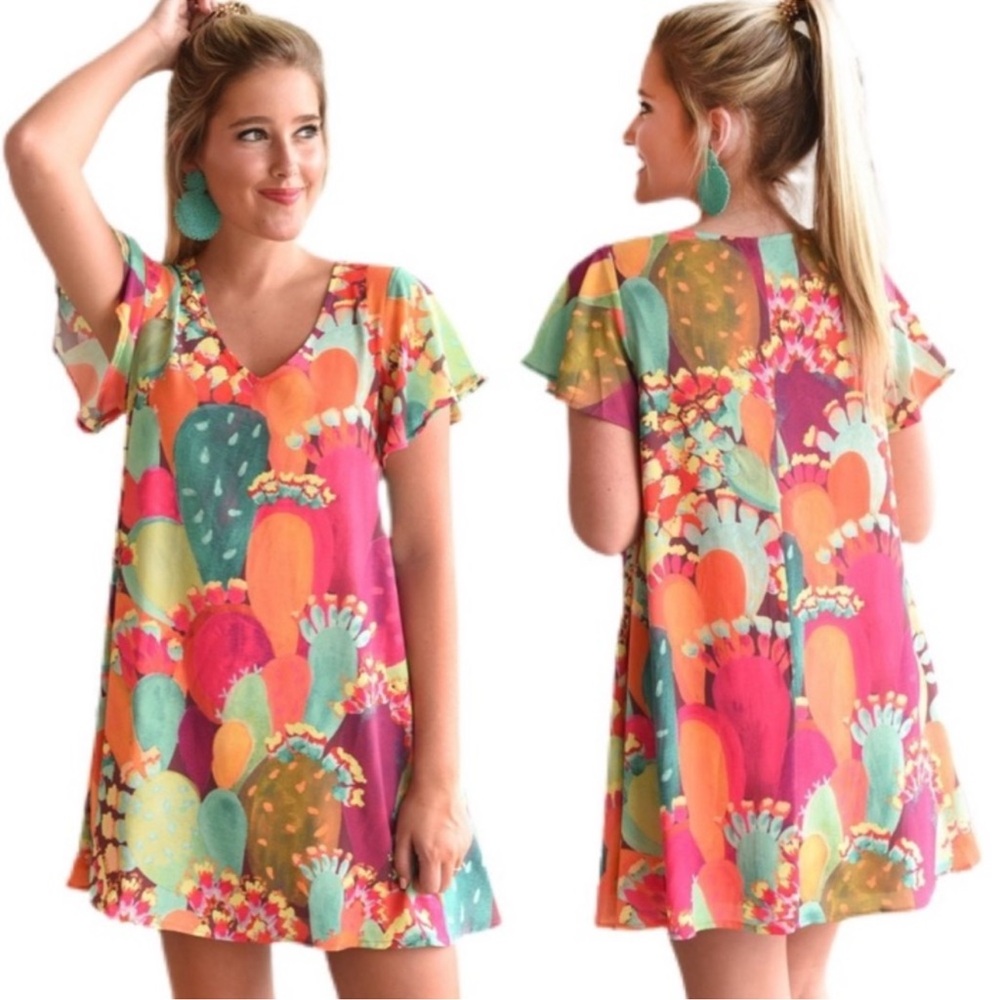 Judith March Cactus Canyon Colorful Swing Dress